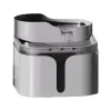 The silver smart water dispenser is designed with a circulating water system from the upper layer to the lower storage area Item Picture